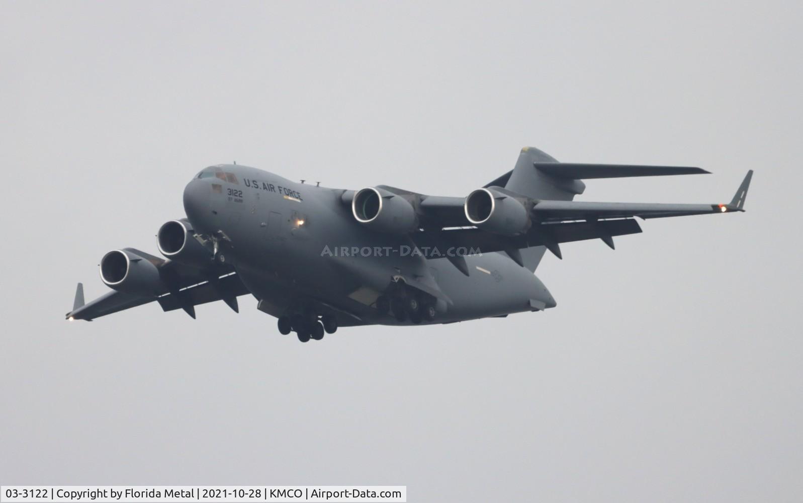 03-3122, 2003 Boeing C-17A Globemaster III C/N P-122, MCO 2021
