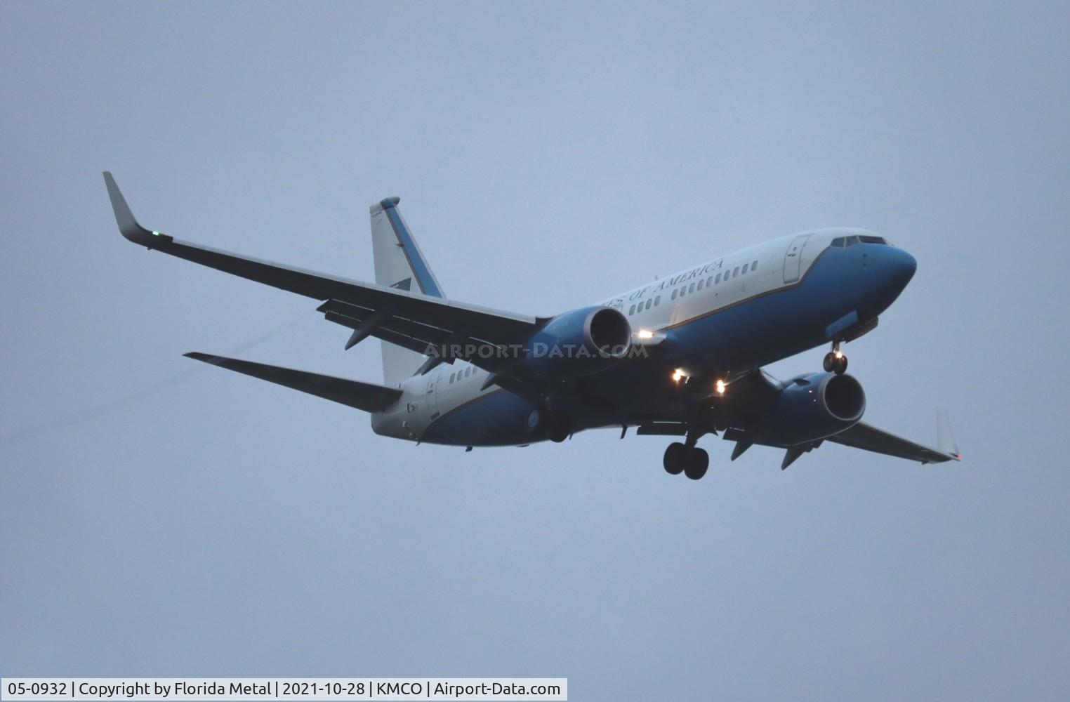 05-0932, 2006 Boeing C-40C Clipper (737-7BC BBJ) C/N 34808, MCO 2021