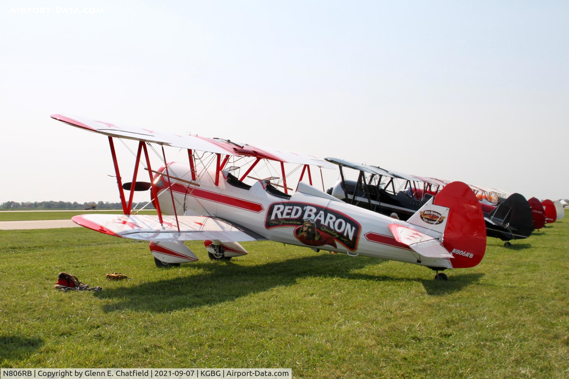 N806RB, 1942 Boeing A75 C/N 75-4000, At the Stearman Fly In