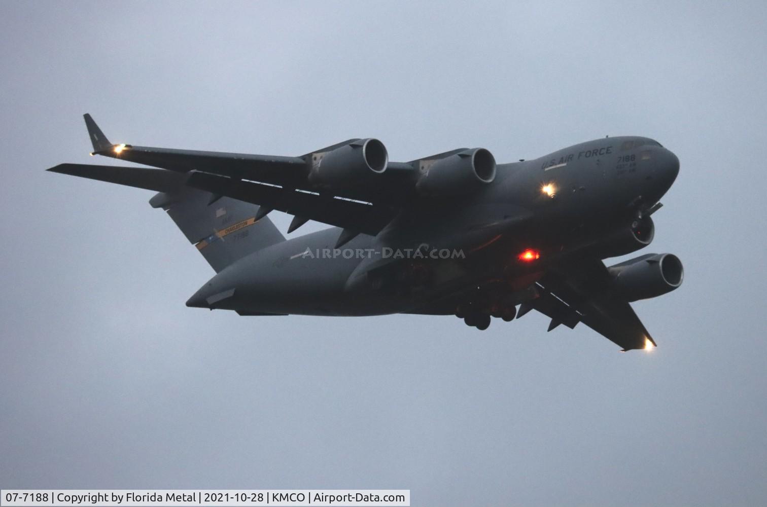 07-7188, 2007 Boeing C-17A Globemaster III C/N P-188, MCO 2021