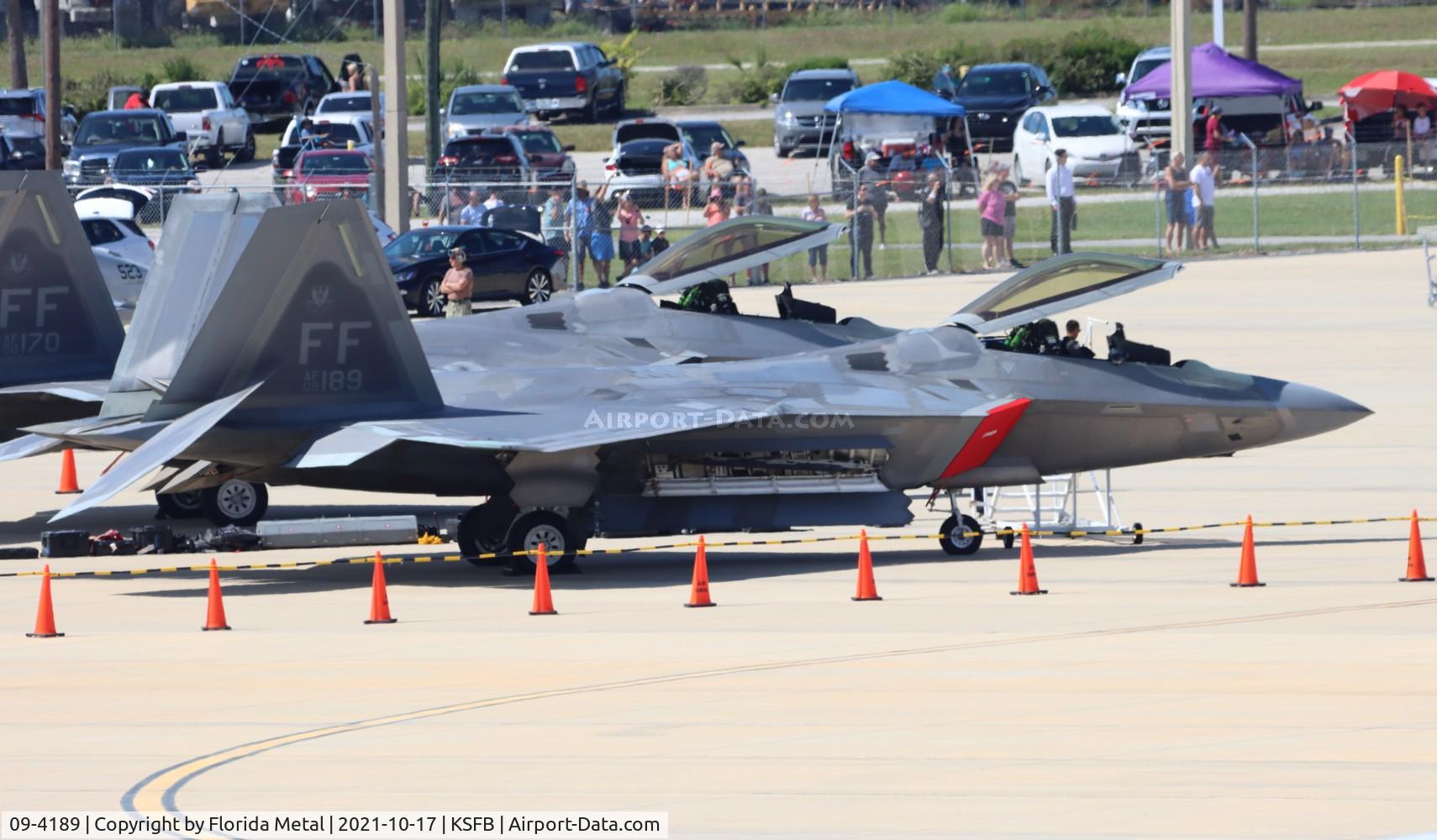 09-4189, 2009 Lockheed Martin F-22A Raptor C/N 645-4189, Sanford 2021