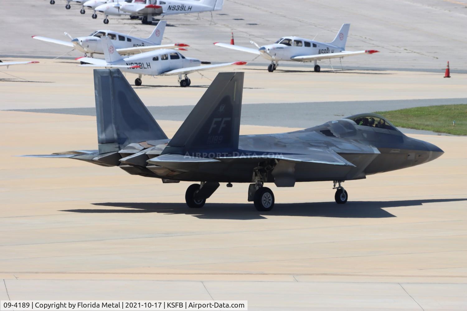 09-4189, 2009 Lockheed Martin F-22A Raptor C/N 645-4189, Sanford 2021