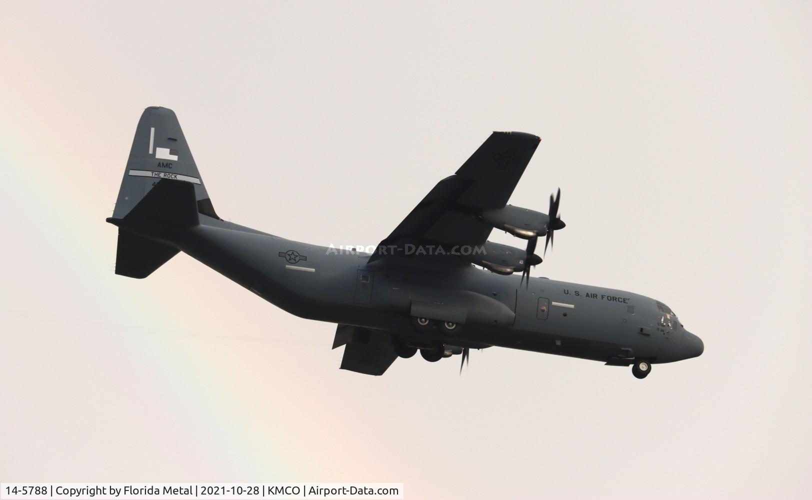 14-5788, 2016 Lockheed Martin C-130J-30 Super Hercules C/N 382-5788, MCO 2021 with rainbow