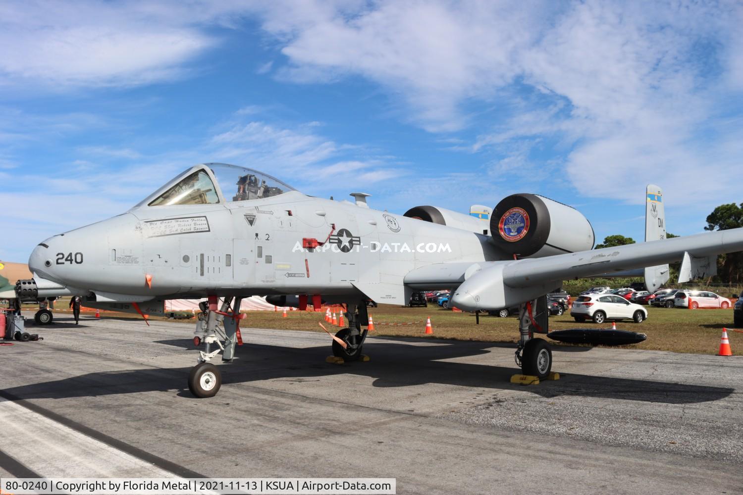 80-0240, 1980 Fairchild Republic A-10C Thunderbolt II C/N A10-0590, Stuart 2021