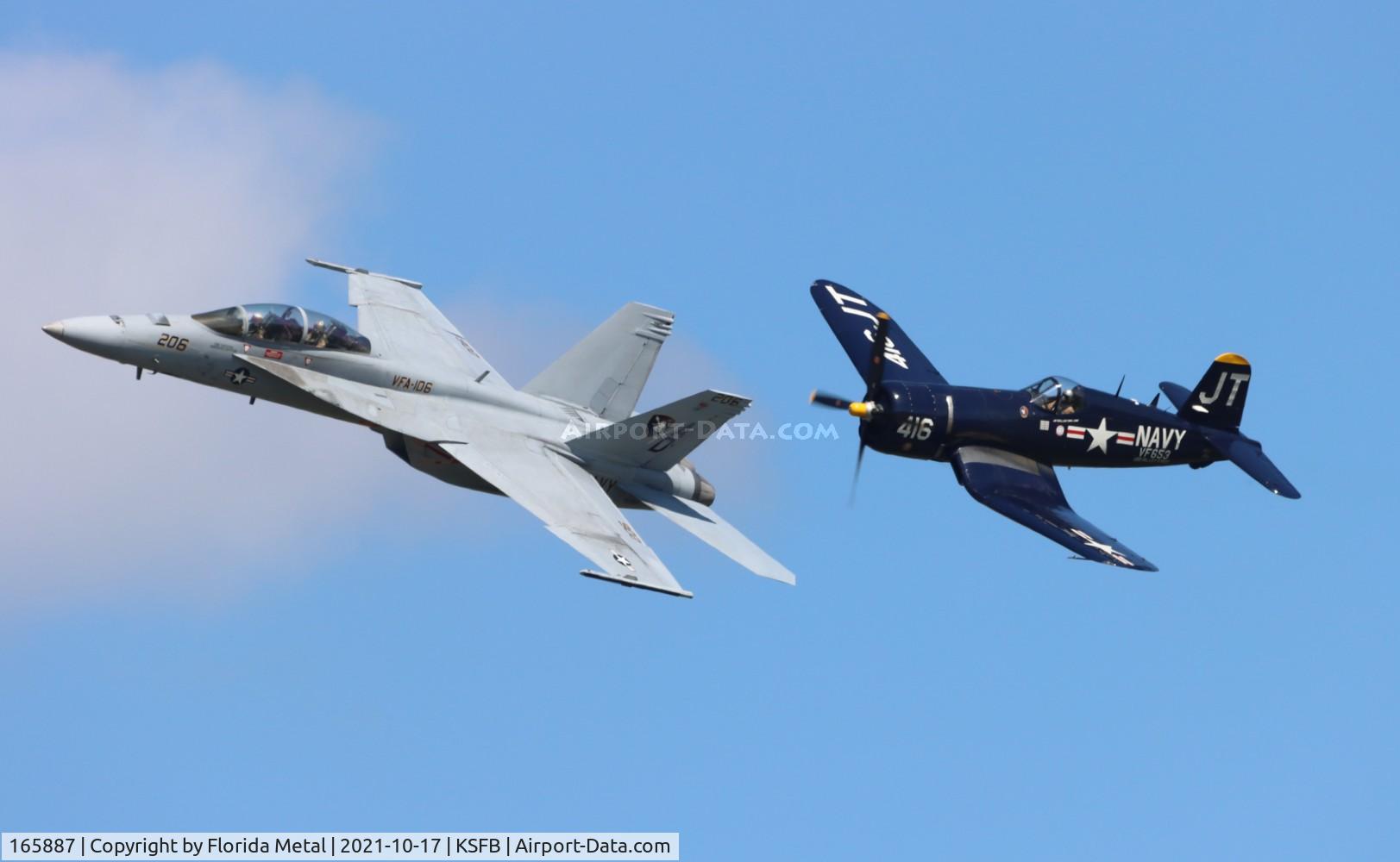 165887, Boeing F/A-18F Super Hornet C/N F047, Sanford 2021