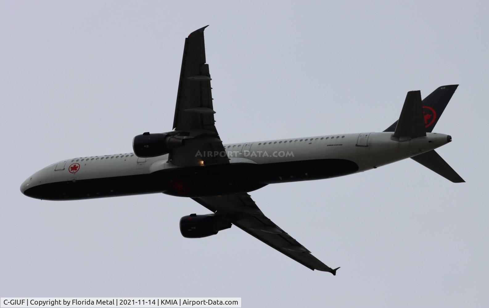 C-GIUF, 2001 Airbus A321-211 C/N 1638, MIA 2021