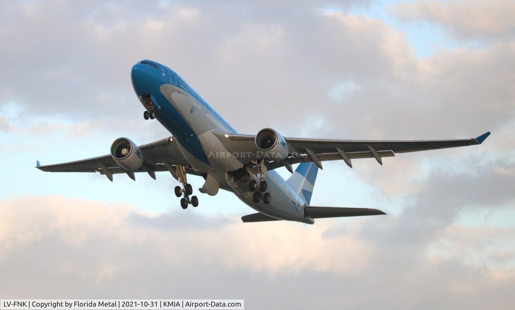 LV-FNK, 2000 Airbus A330-223 C/N 358, MIA 2021