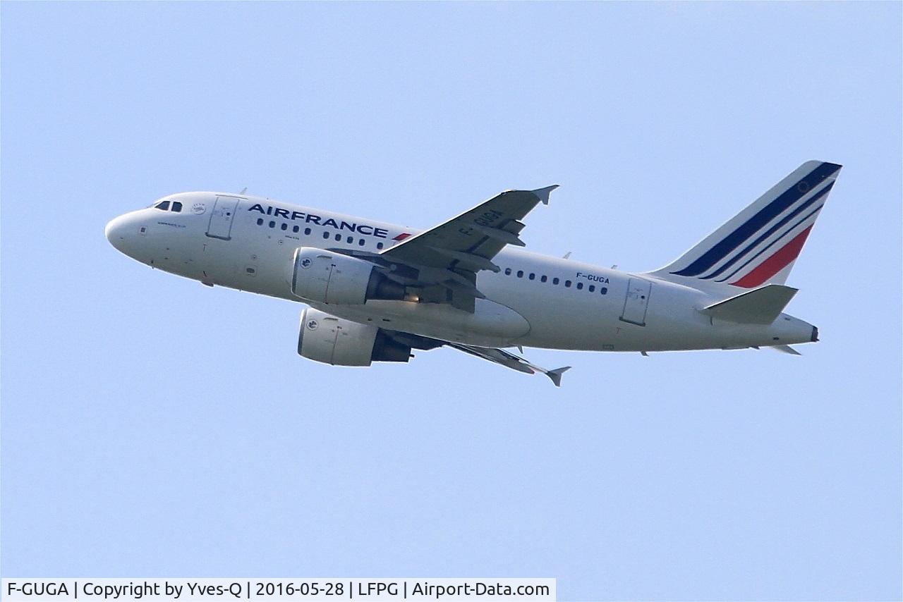 F-GUGA, 2002 Airbus A318-111 C/N 2035, Airbus A318-111, Climbing from rwy 08L, Roissy Charles De Gaulle airport (LFPG-CDG)