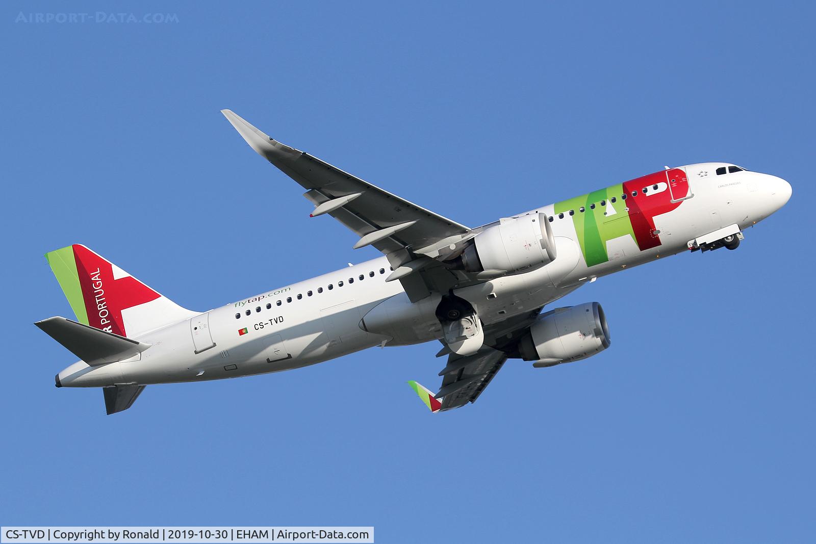 CS-TVD, 2019 Airbus A320-251N C/N 8907, at spl