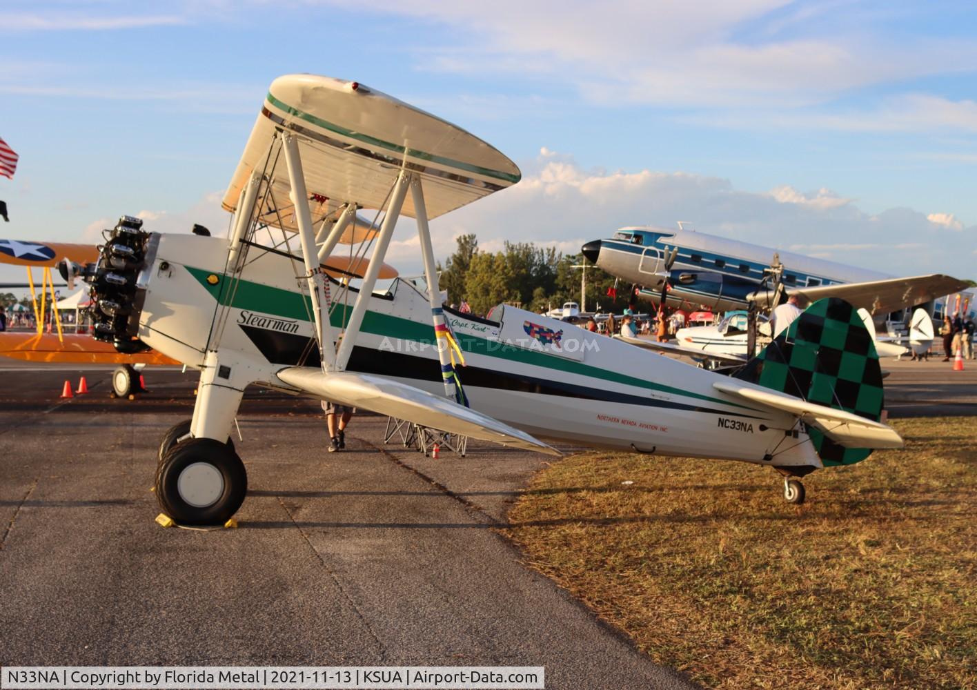 N33NA, 1941 Boeing A75N1(PT-17) C/N 75-2290, Stuart 2021