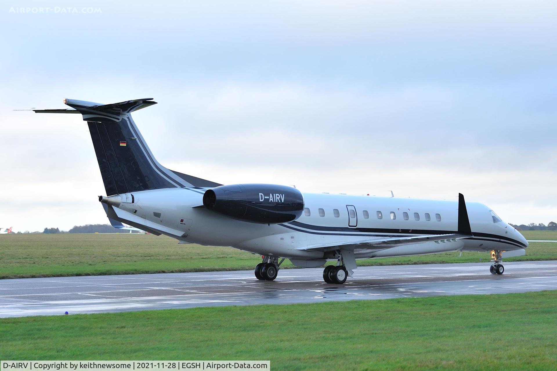 D-AIRV, 2019 Embraer EMB-135BJ Legacy 650E C/N 14501236, Arriving at Norwich from Paris.