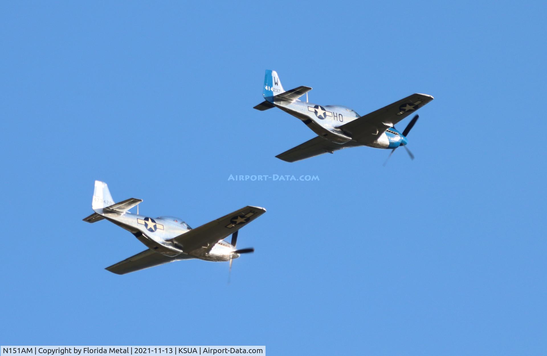 N151AM, 1944 North American P-51D Mustang C/N 122-39879, Stuart 2021