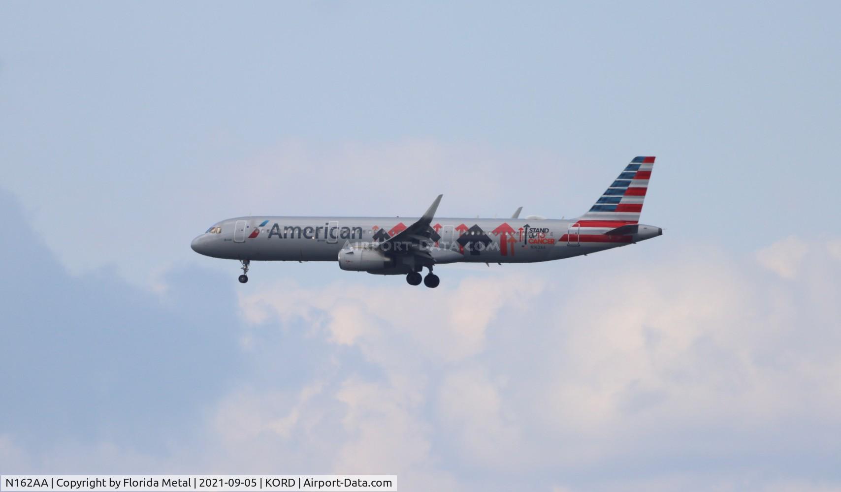 N162AA, 2016 Airbus A321-231 C/N 6621, ORD 2021