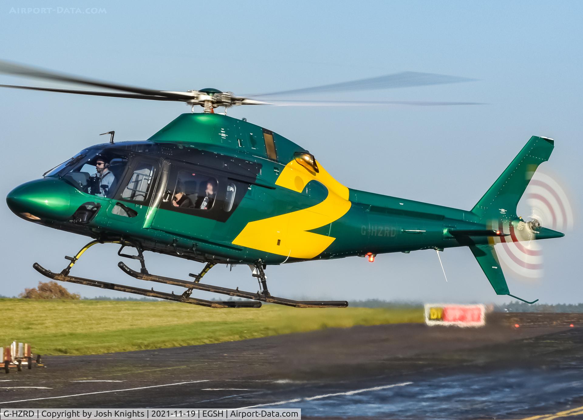G-HZRD, 2020 AgustaWestland AW-119 MKII Koala Koala C/N 14961, Arriving at SaxonAir NWI.