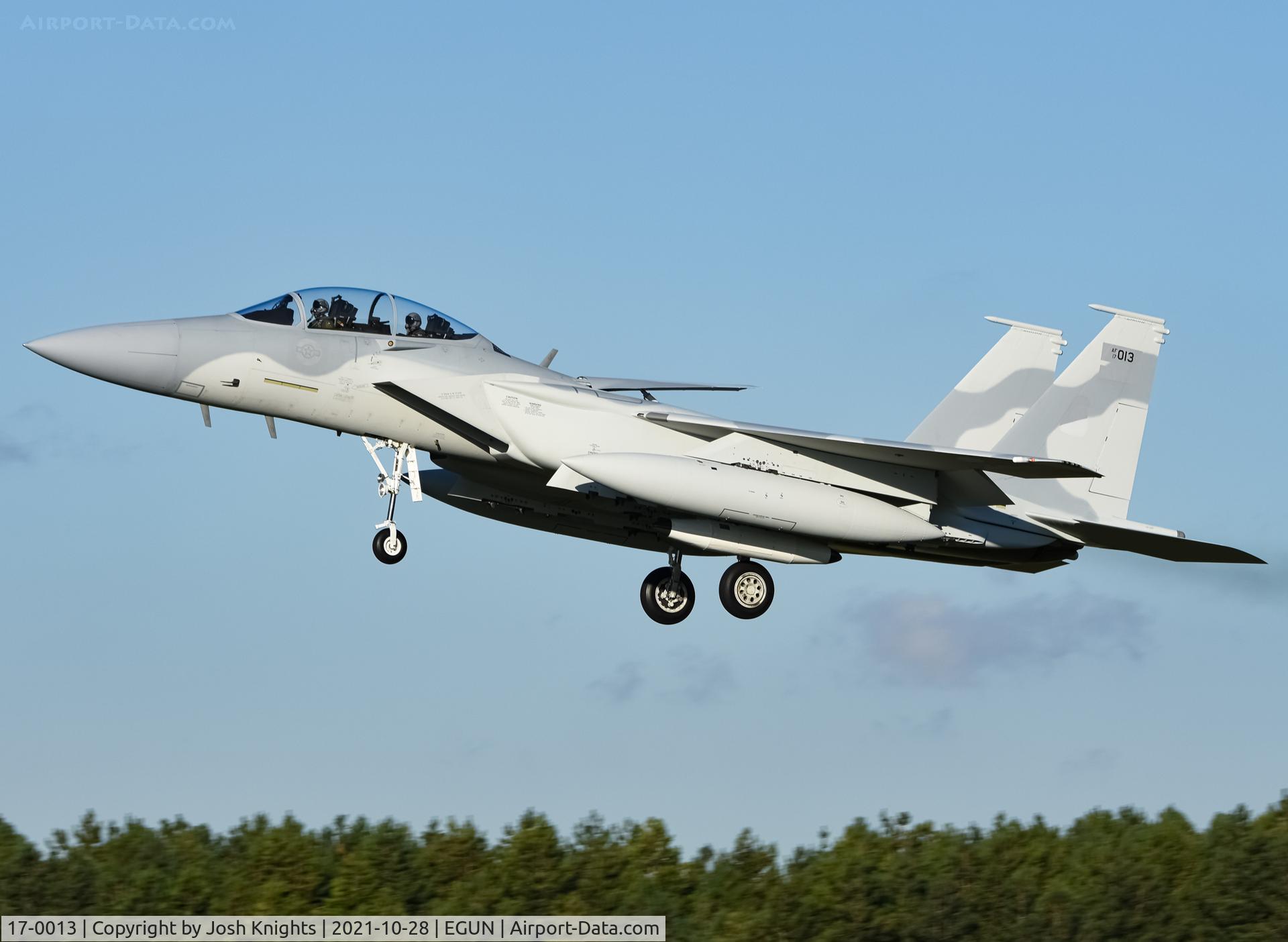 17-0013, Boeing F-15QA Advanced Eagle C/N QA13, Arriving On Second Leg of Delivery Flight.