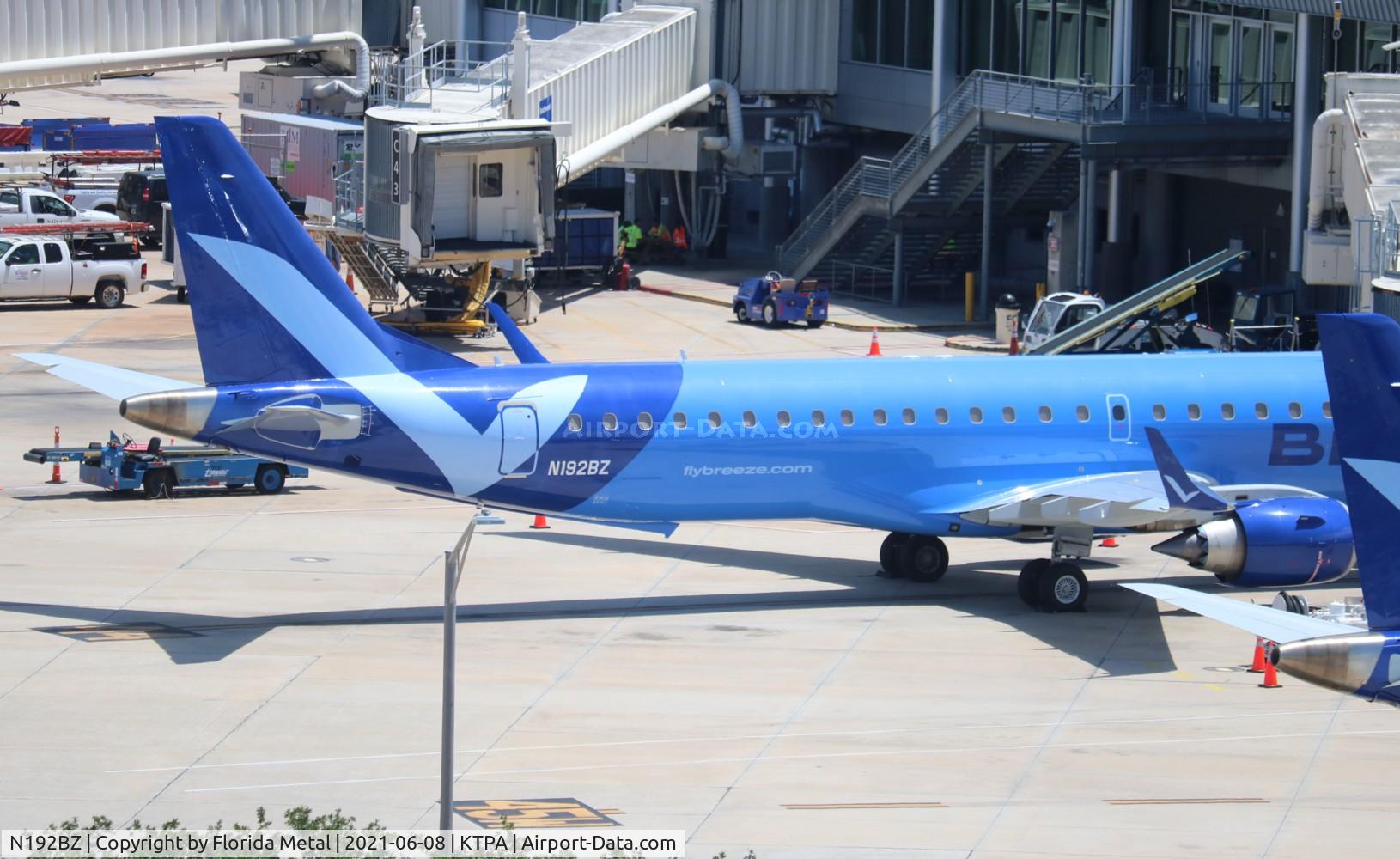 N192BZ, 2014 Embraer 195AR (ERJ-190-200IGW) C/N 19000662, TPA 2021