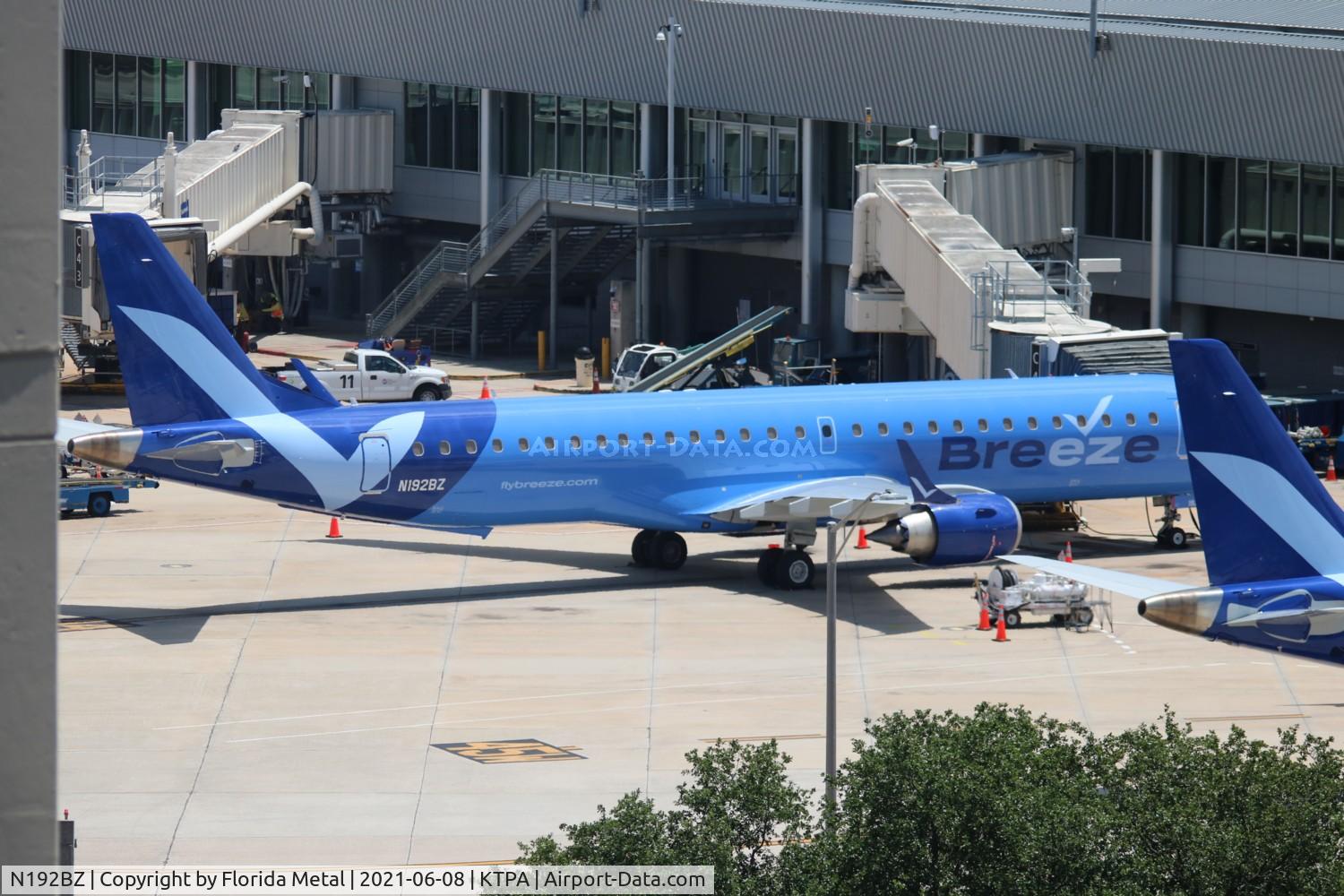 N192BZ, 2014 Embraer 195AR (ERJ-190-200IGW) C/N 19000662, TPA 2021