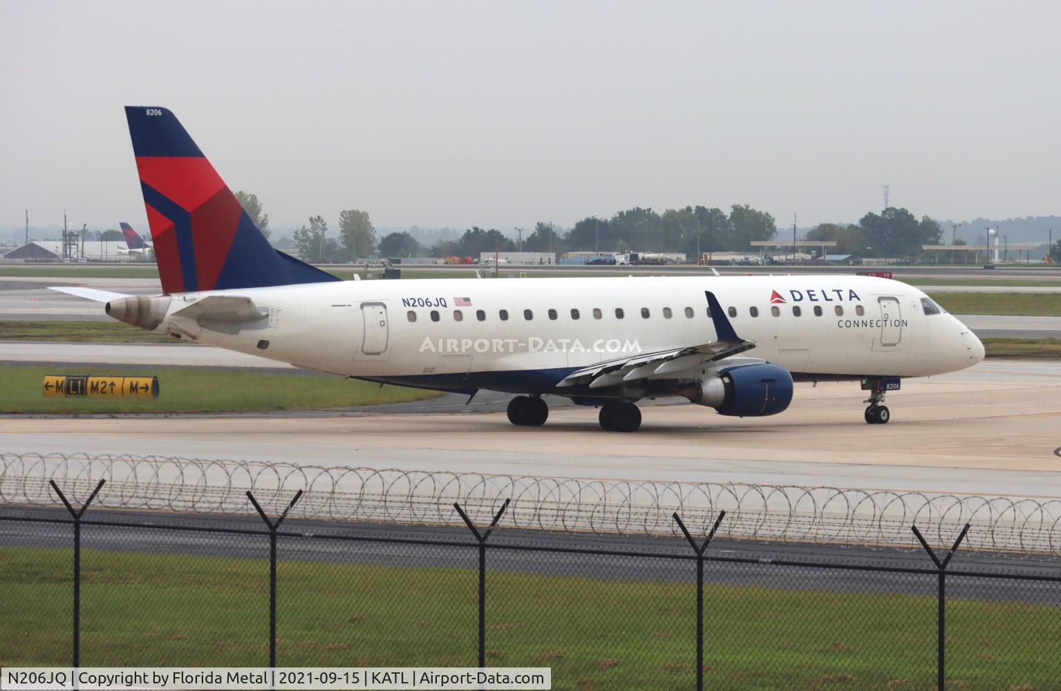 N206JQ, 2008 Embraer 175LR (ERJ-170-200LR) C/N 17000249, ATL 2021