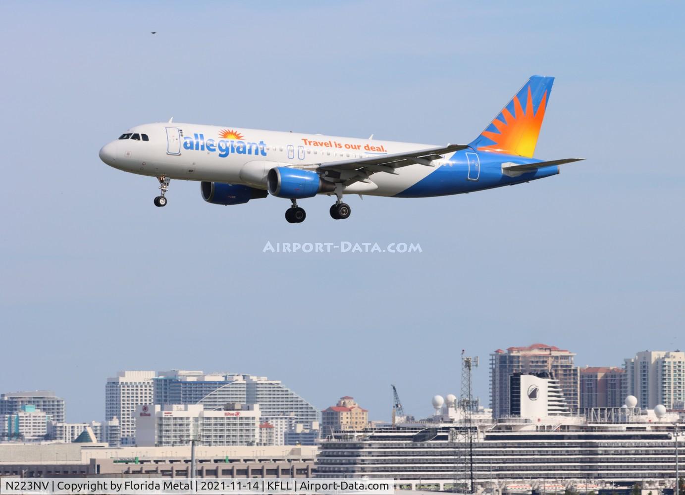 N223NV, 2001 Airbus A320-214 C/N 1540, FLL 2021