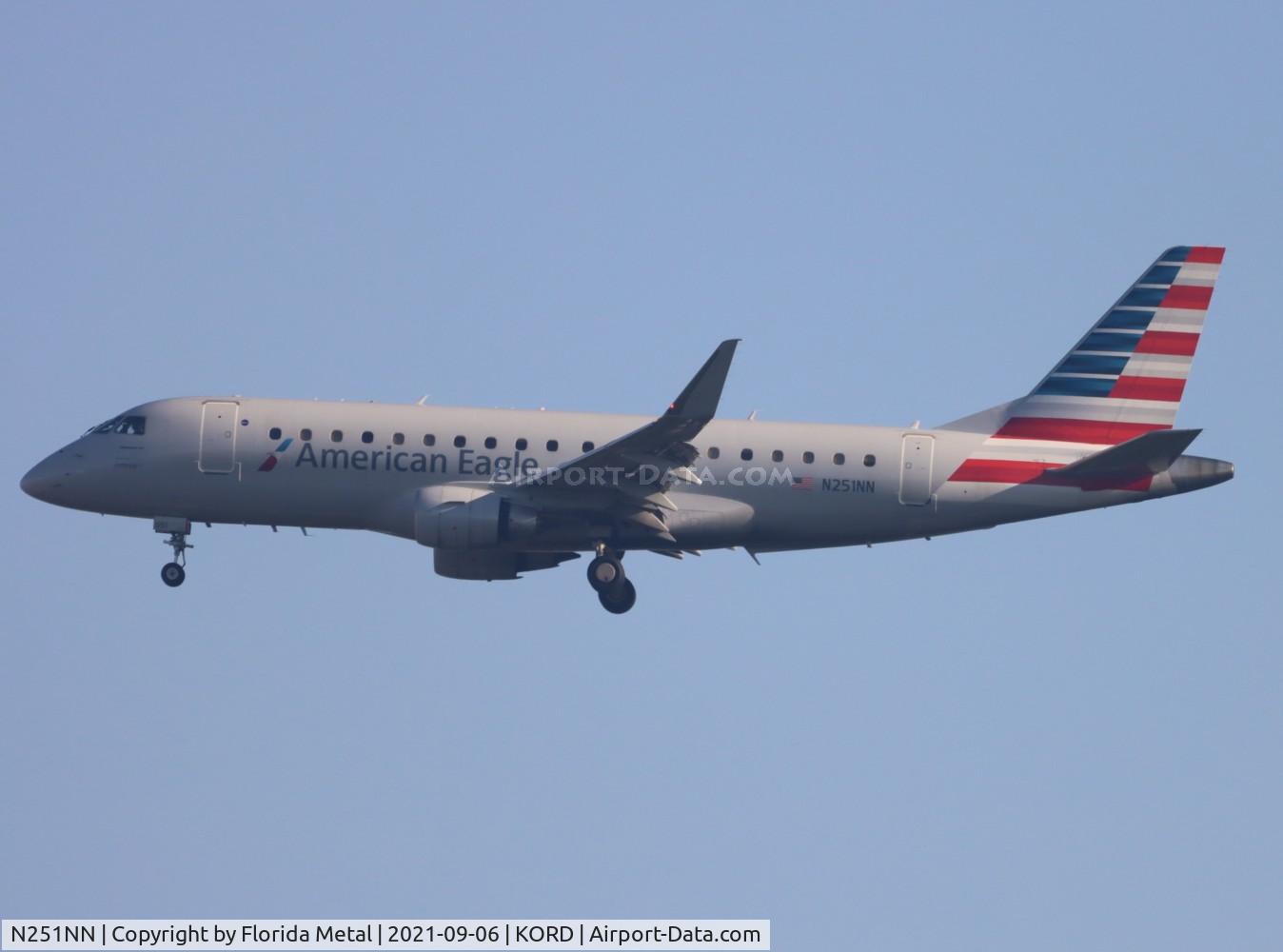 N251NN, 2017 Embraer 175LR (ERJ-170-200LR) C/N 17000641, ORD 2021