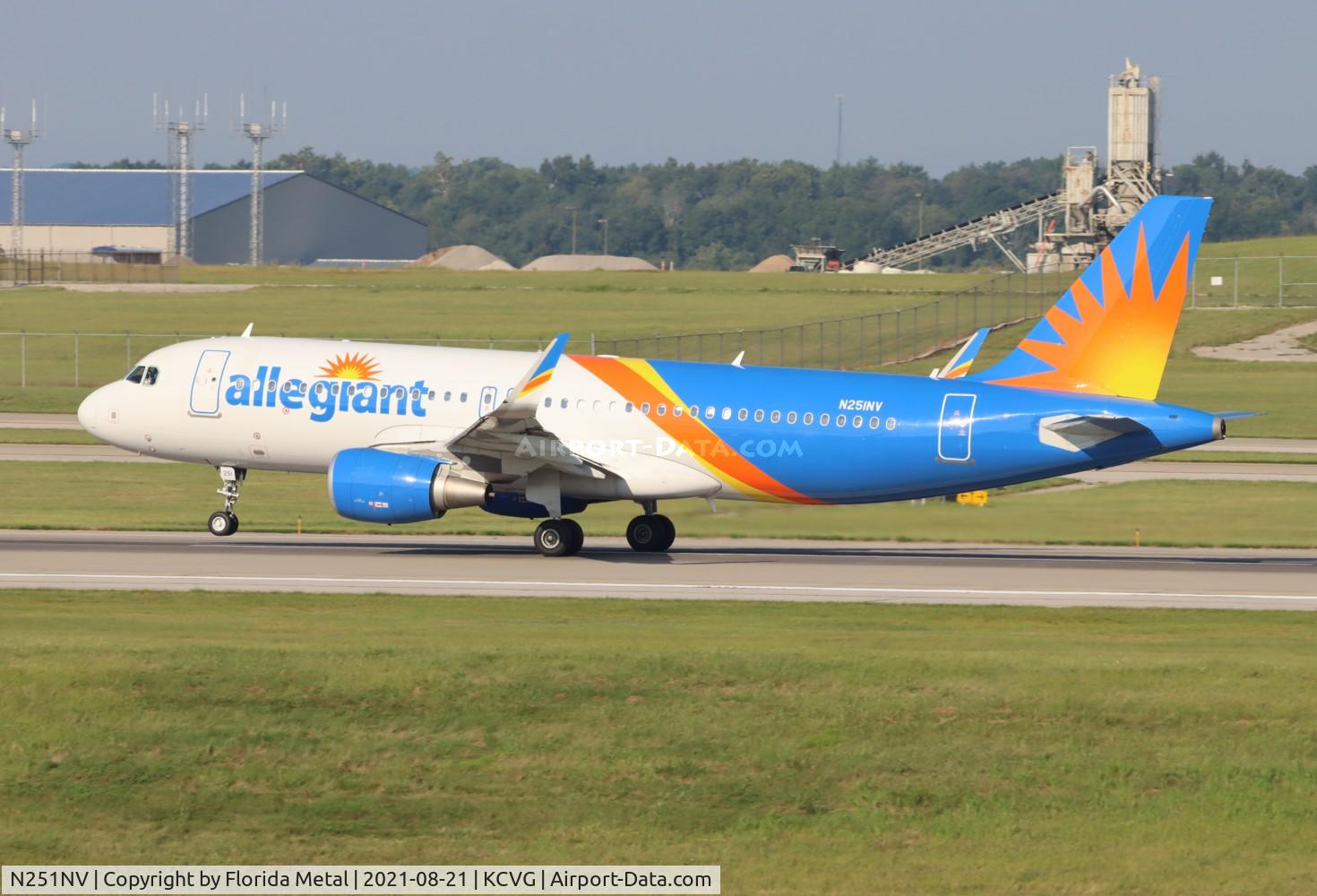 N251NV, 2017 Airbus A320-214 C/N 7838, CVG 2021