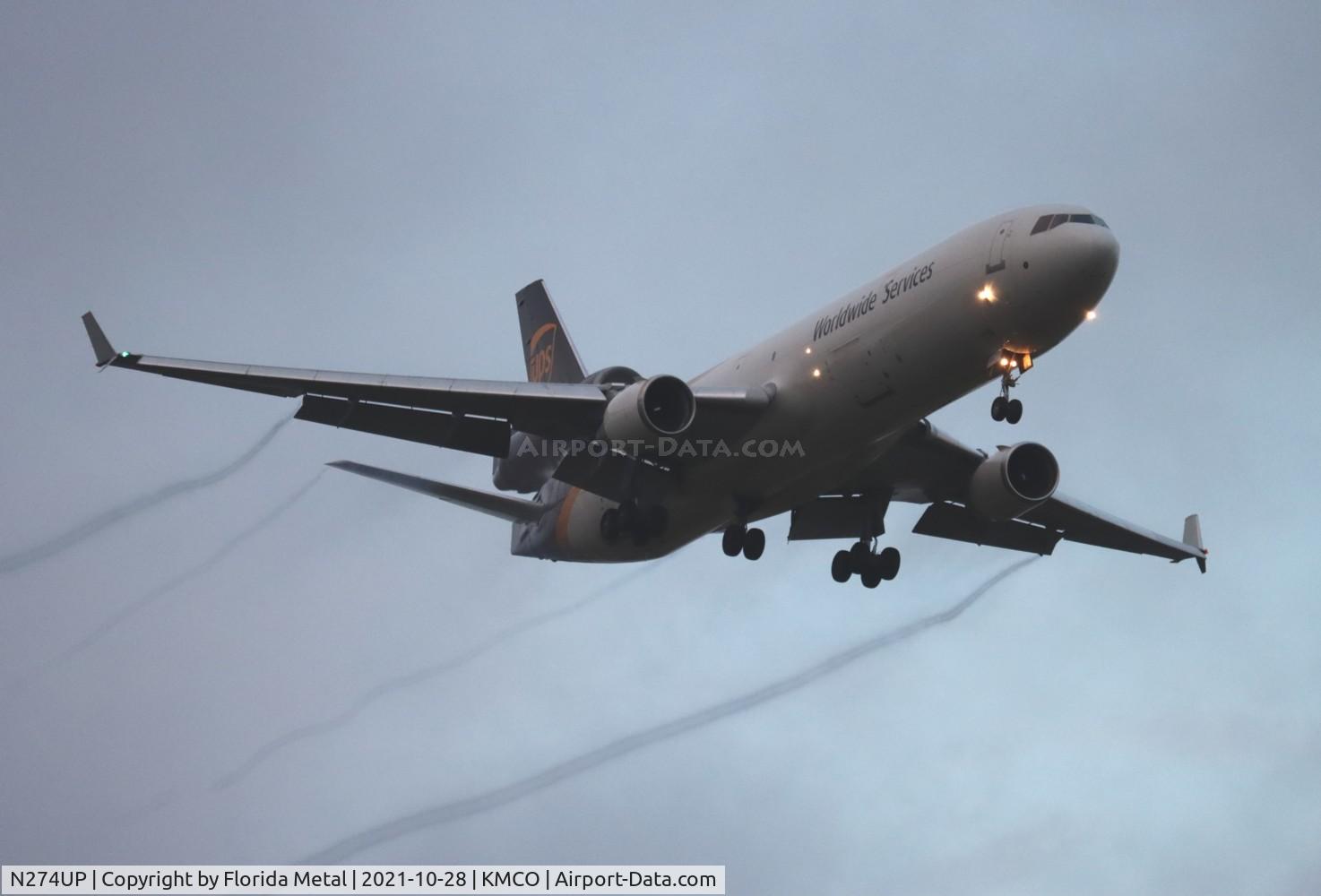 N274UP, 1994 McDonnell Douglas MD-11F C/N 48575, MCO 2021