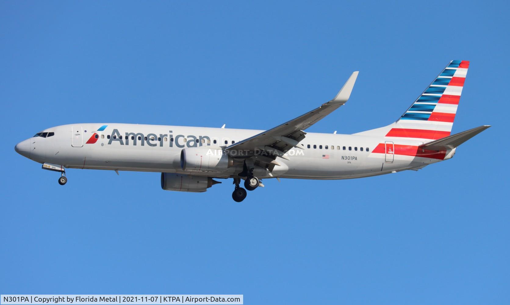 N301PA, 2016 Boeing 737-800 C/N 31255, TPA 2021