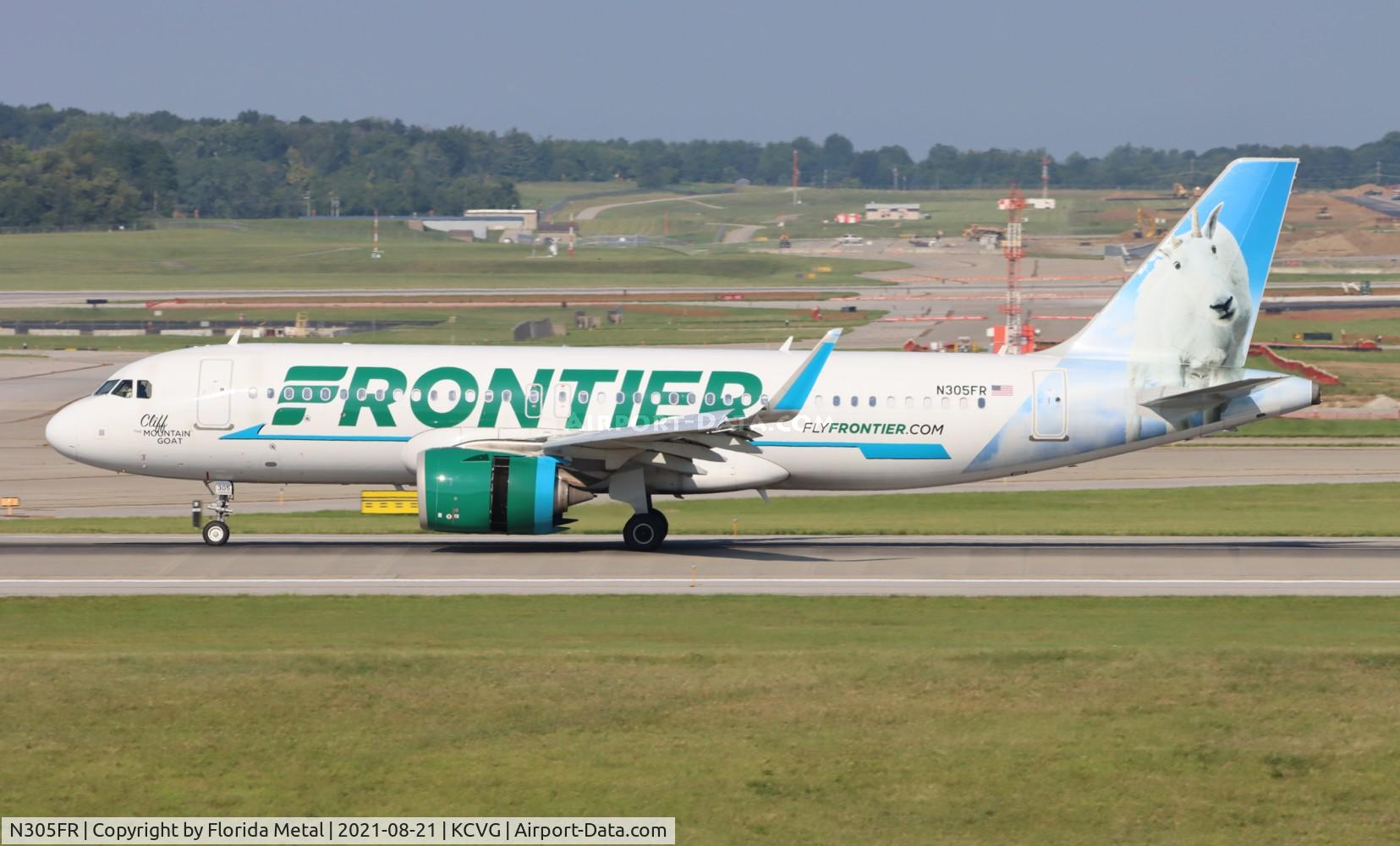 N305FR, 2016 Airbus A320-251N C/N 7387, CVG 2021