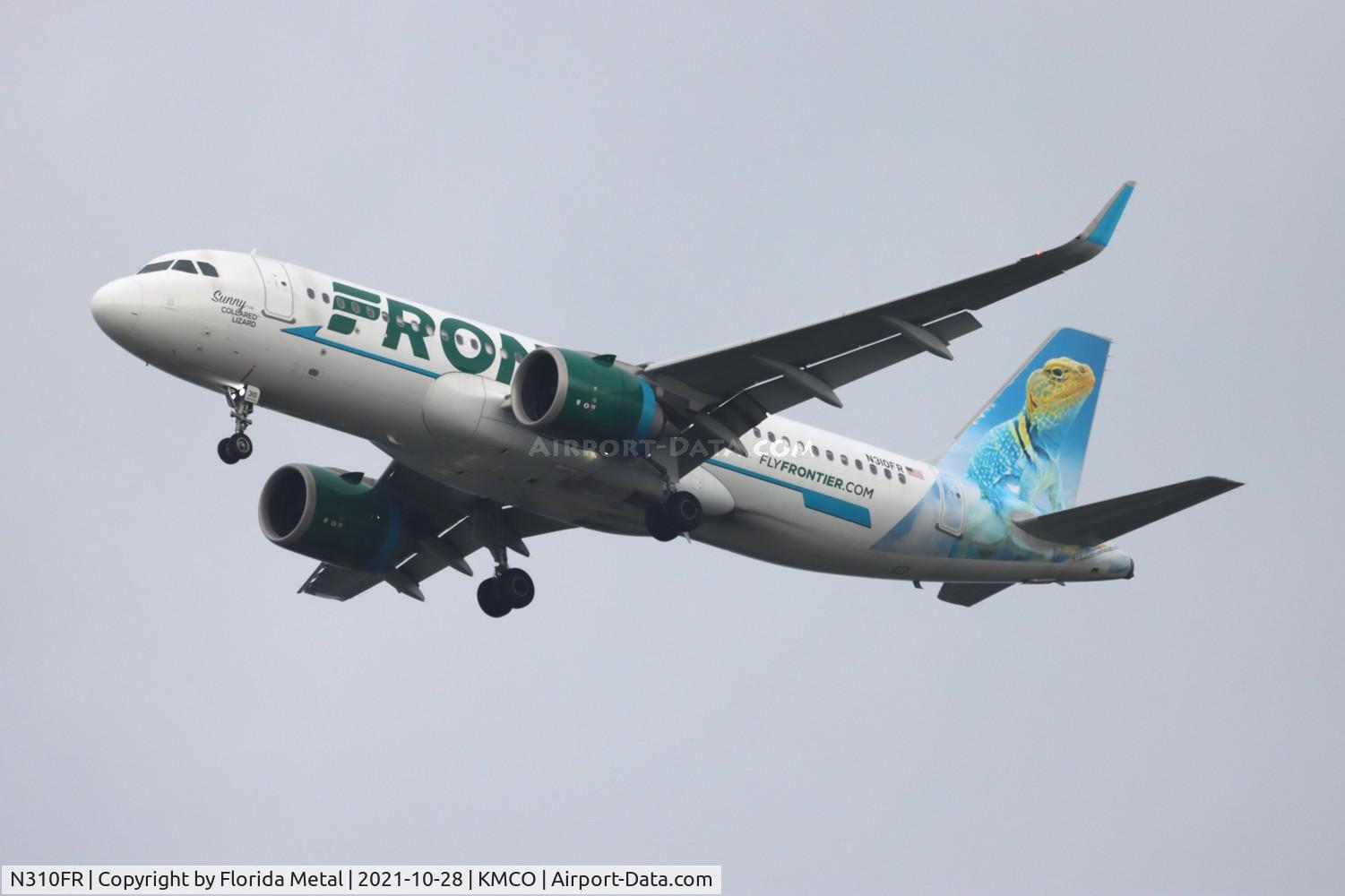 N310FR, 2017 Airbus A320-251N C/N 7600, MCO 2021