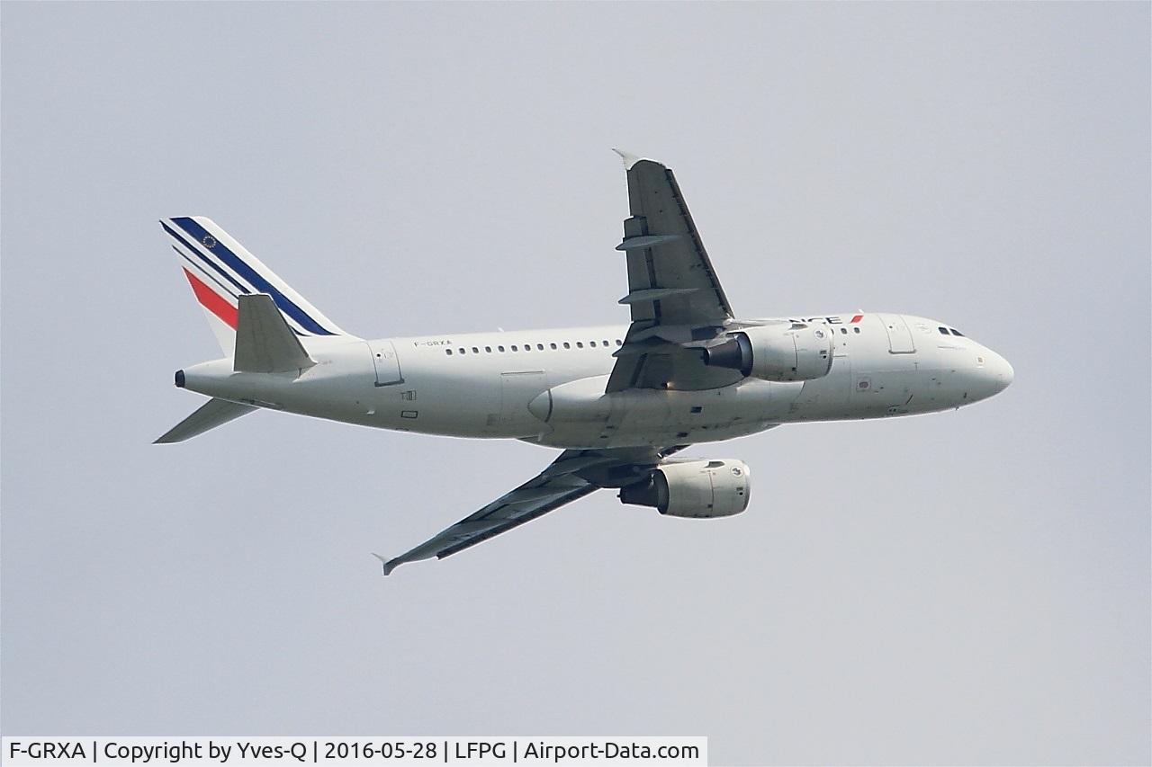 F-GRXA, 2001 Airbus A319-111 C/N 1640, Airbus A319-111, Climbing from rwy 06R, Roissy Charles De Gaulle airport (LFPG-CDG)
