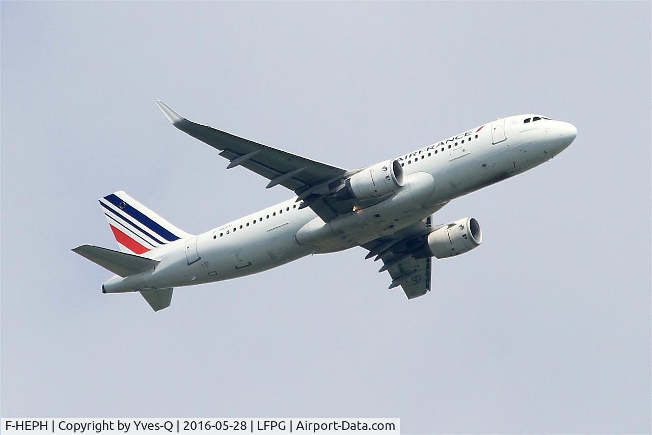 F-HEPH, 2013 Airbus A320-214 C/N 5869, Airbus A320-214, Climbing from rwy 06R, Roissy Charles De Gaulle airport (LFPG-CDG)