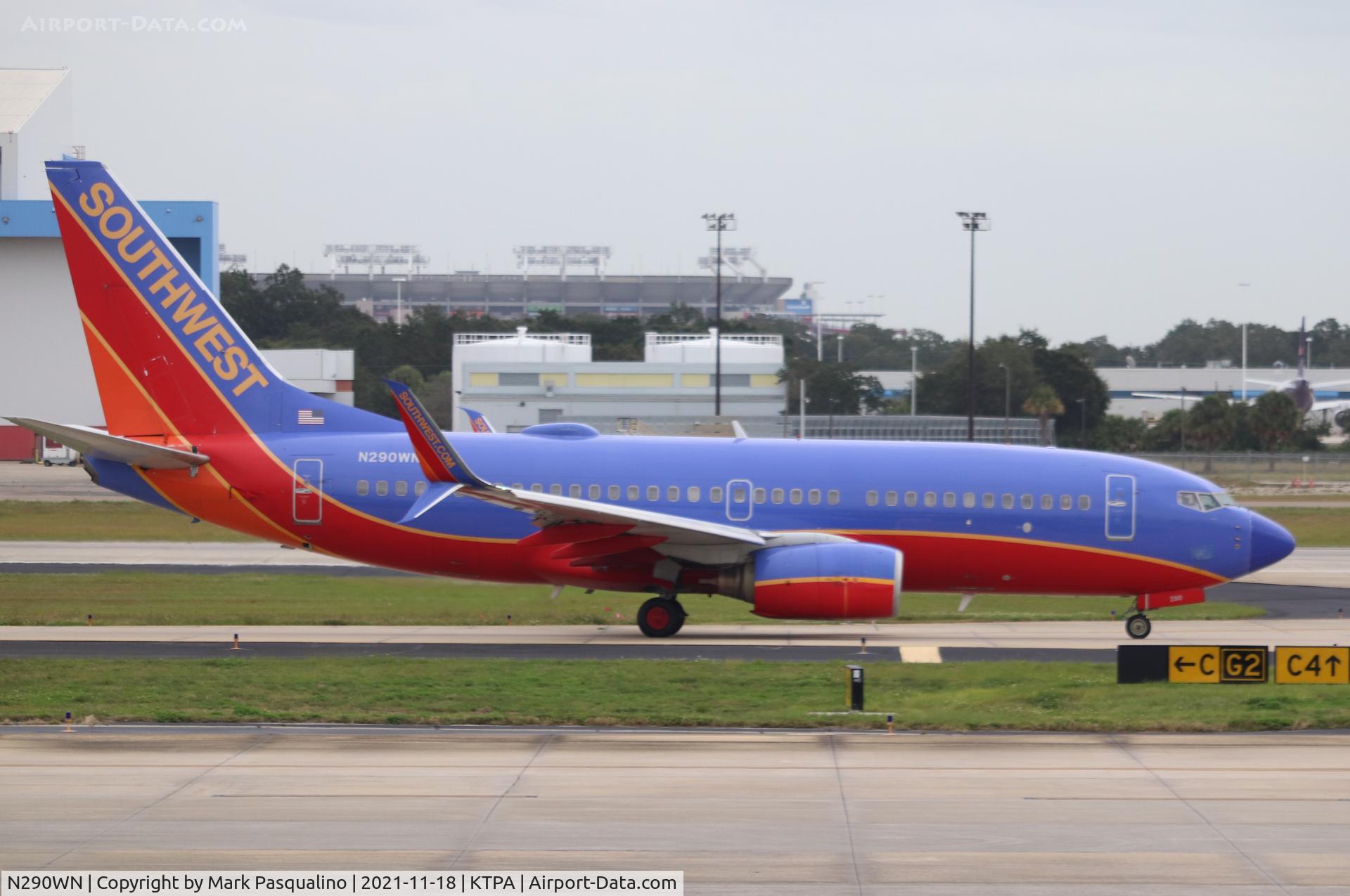 N290WN, 2007 Boeing 737-7H4 C/N 36632, Boeing 737-7H4