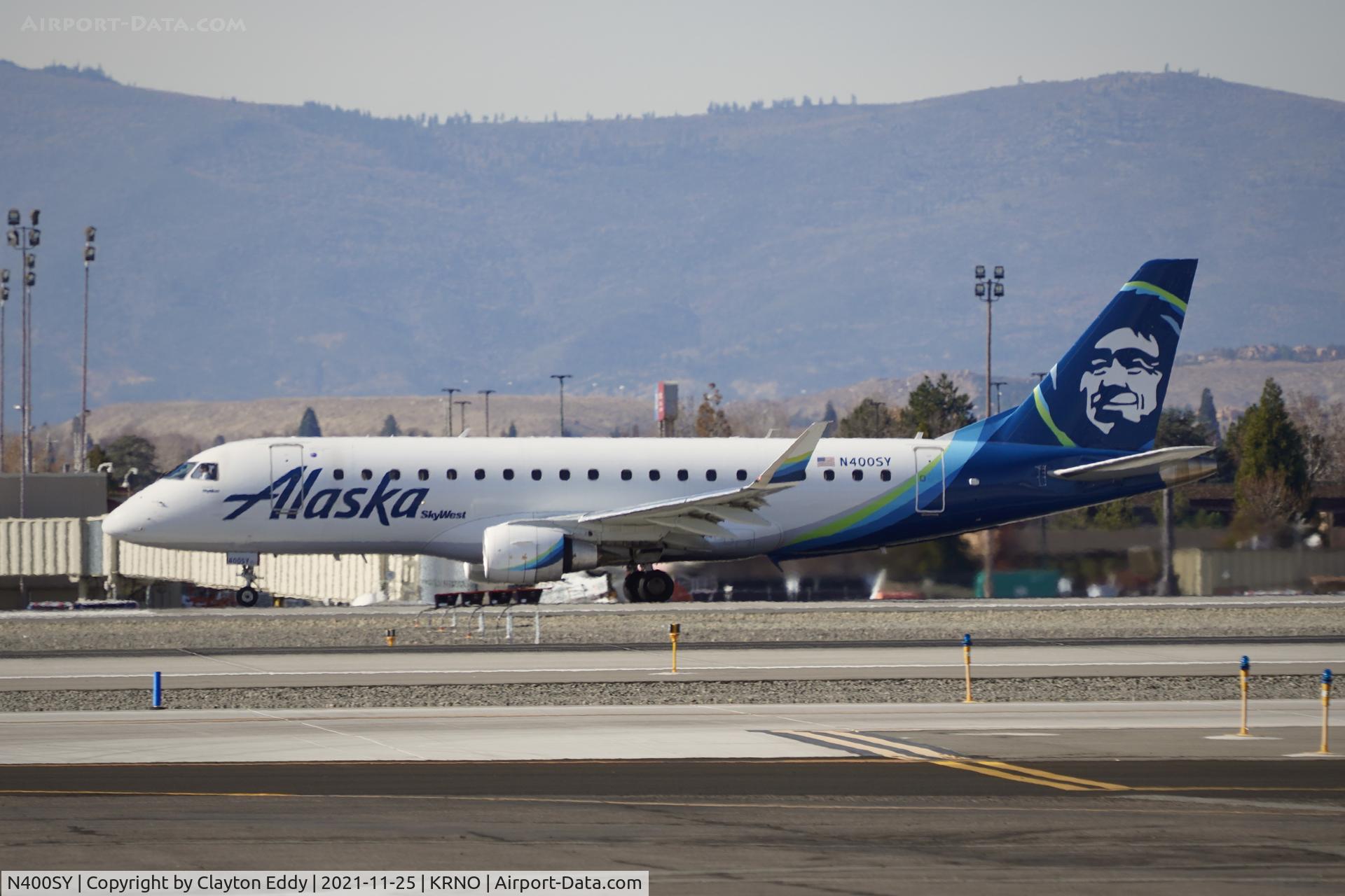 N400SY, 2018 Embraer 175LR (ERJ-170-200LR) C/N 17000732, Reno-Tahoe International airport 2021.