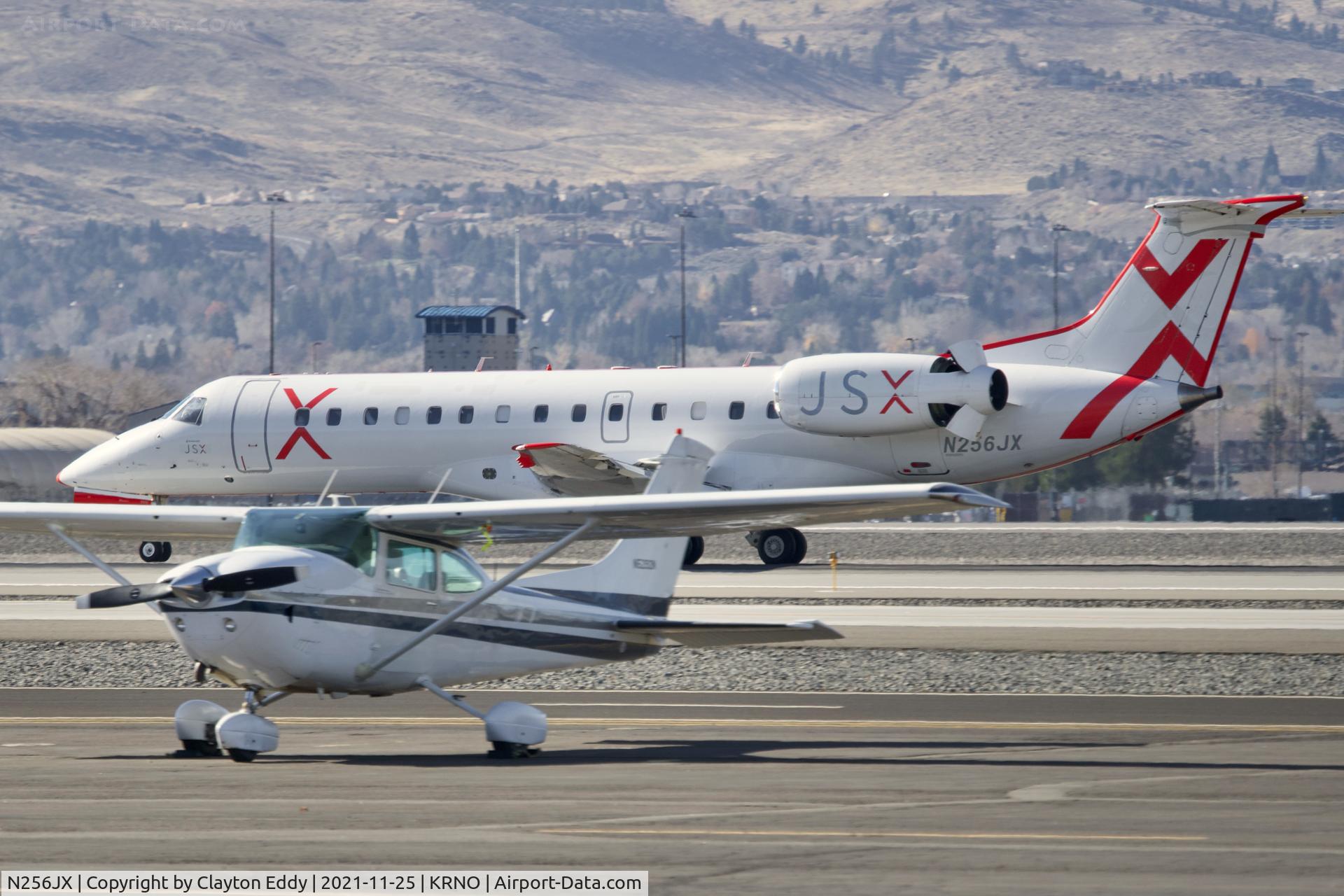 N256JX, 2000 Embraer ERJ-135LR (EMB-135LR) C/N 145211, Reno-Tahoe International airport 2021.