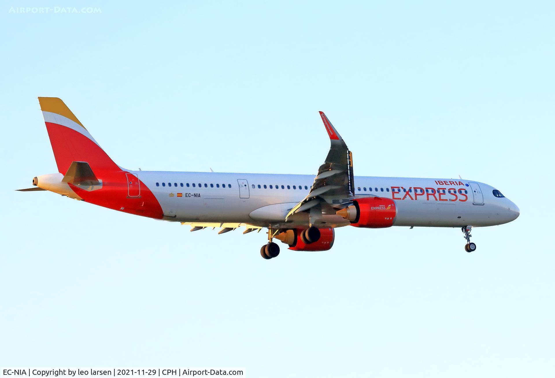 EC-NIA, 2020 Airbus A321-251NX C/N 9571, Copenhagen 29.11.2021