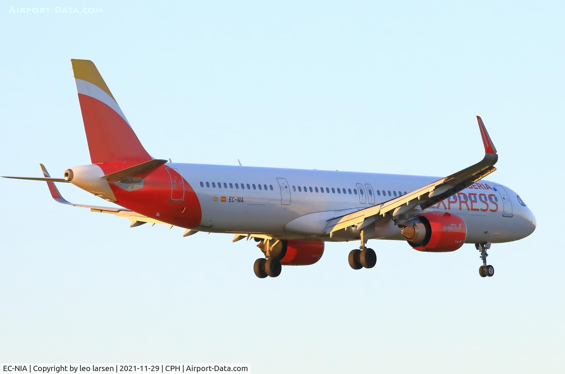 EC-NIA, 2020 Airbus A321-251NX C/N 9571, Copenhagen 29.11.2021