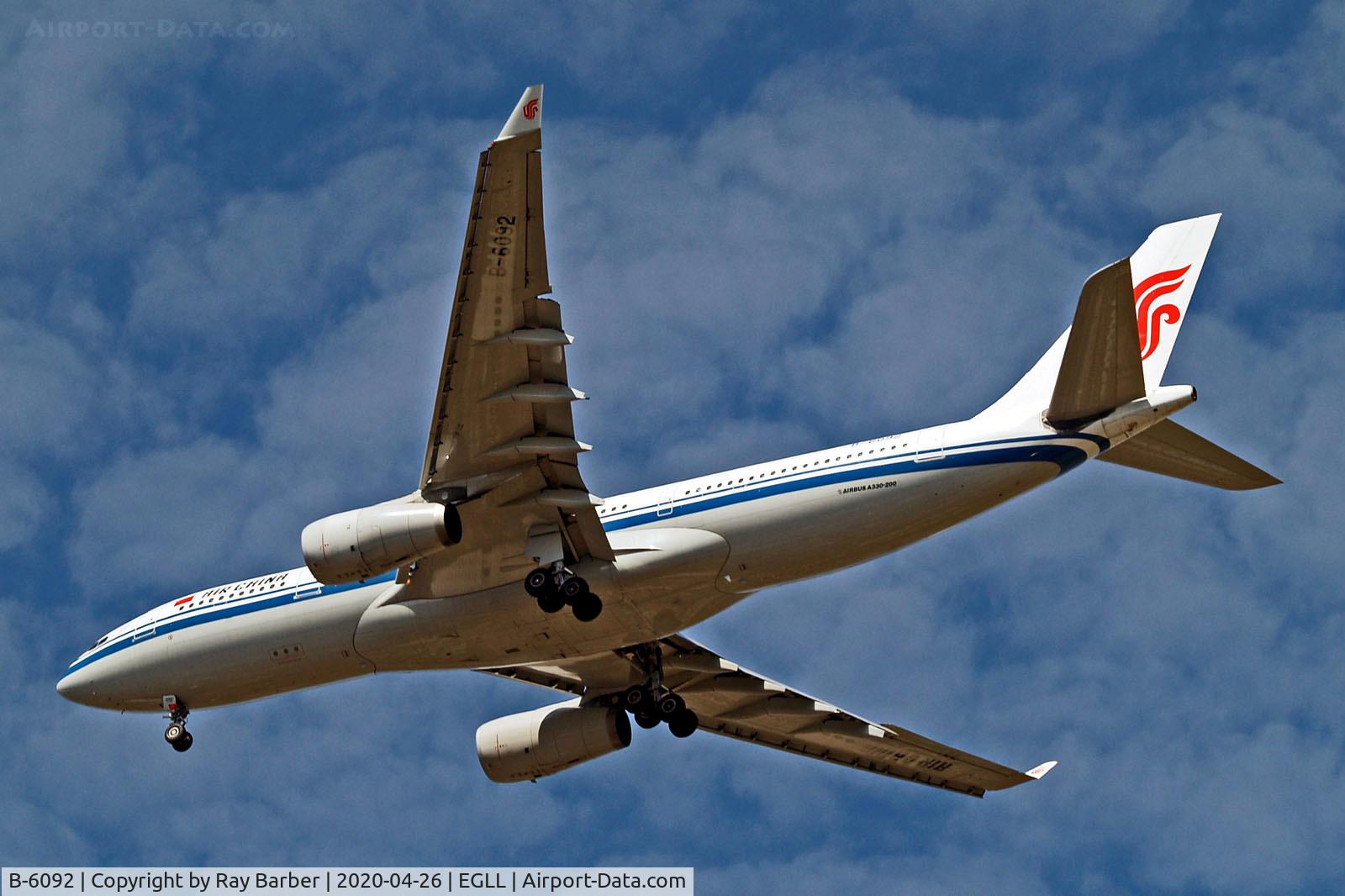 B-6092, 2007 Airbus A330-243 C/N 873, B-6092   Airbus A330-243 [873] (Air China) Home~G 26/04/2020
