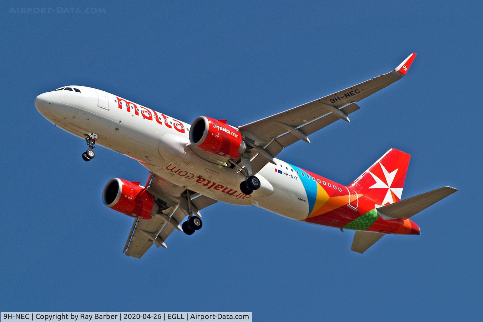 9H-NEC, 2019 Airbus A320-251N C/N 9049, 9H-NEC   Airbus A320-251N [9049] (Air Malta) Home~G 26/04/2020