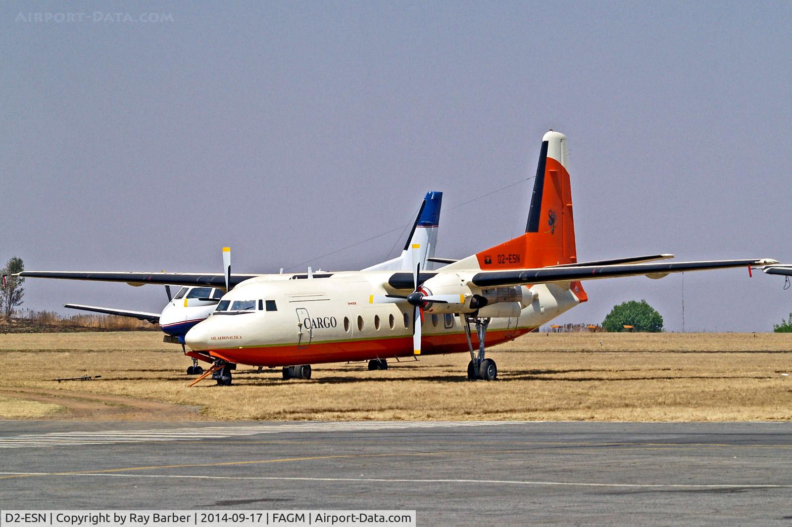 D2-ESN, 1981 Fokker F.27-500 Friendship C/N 10610, D2-ESN   Fokker F-27-500RF Friendship  [10610] (SJL Aeronautica) Johannesburg-Rand~ZS 17/09/2014