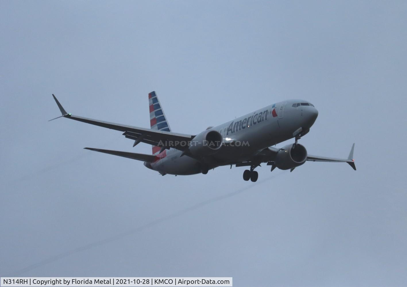 N314RH, 2018 Boeing 737-8 MAX C/N 44455, MCO 2021