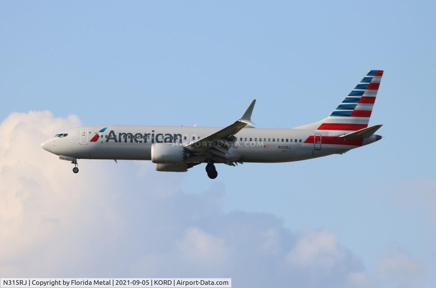 N315RJ, 2018 Boeing 737-8 MAX C/N 44449, ORD 2021