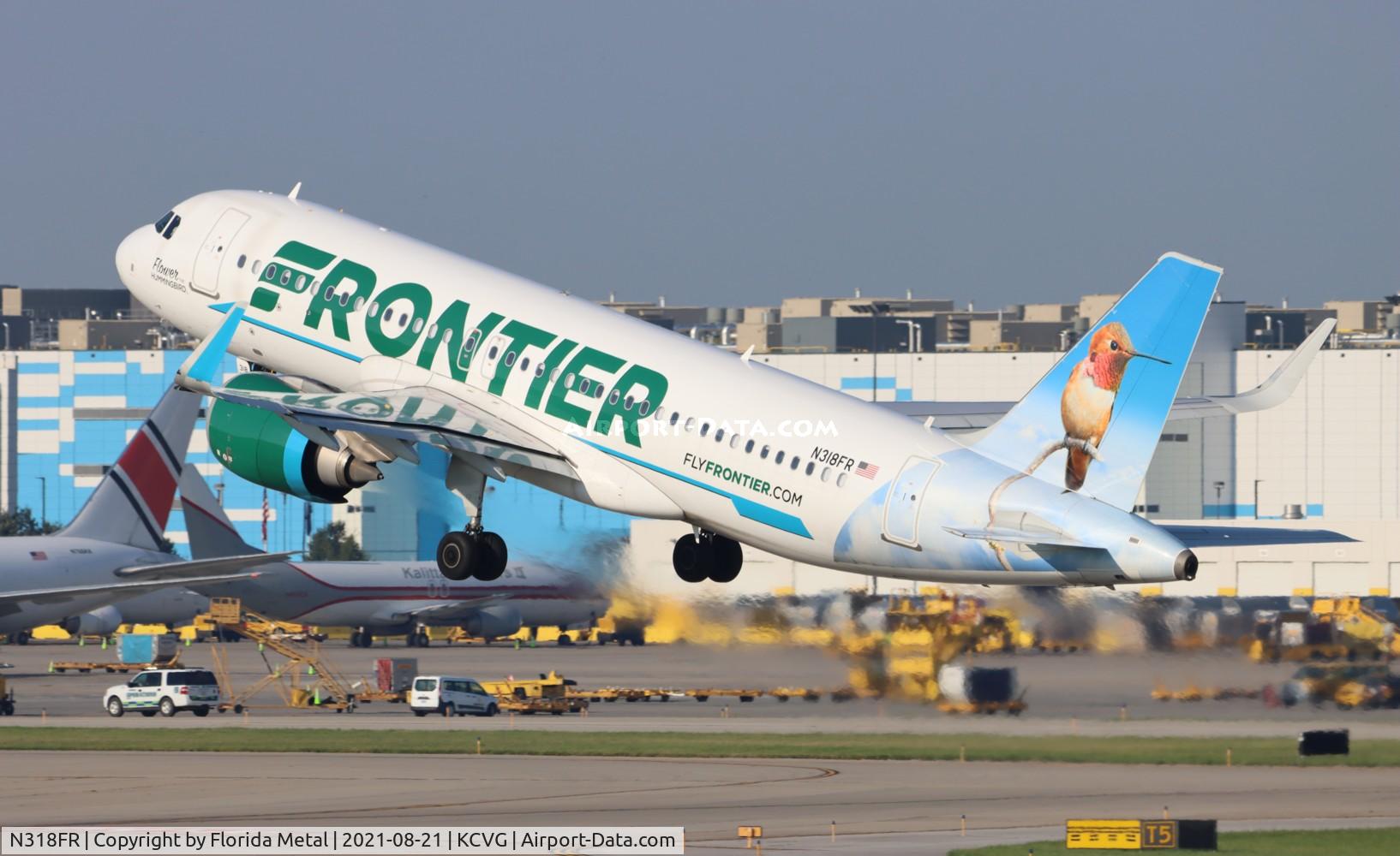 N318FR, 2017 Airbus A320-251N C/N 7946, CVG 2021