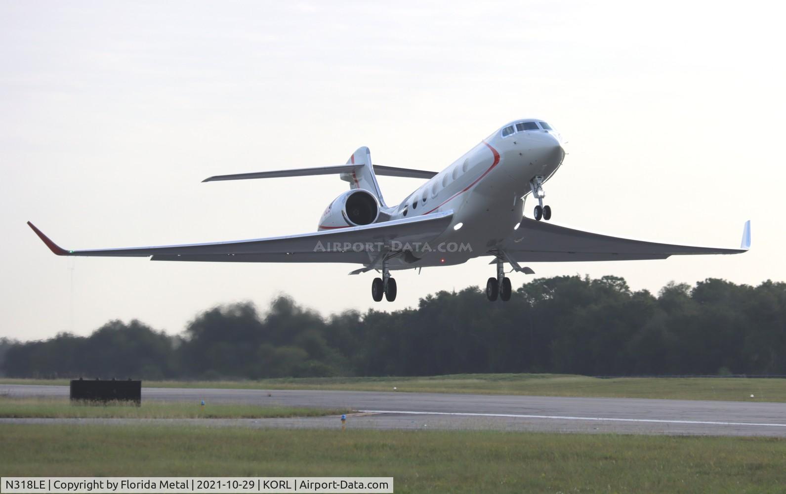 N318LE, 2021 Gulfstream Aerospace GVII-G600 C/N 73052, ORL 2021