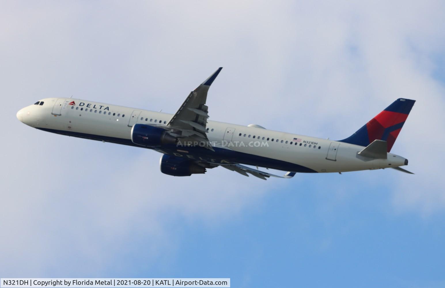 N321DH, 2017 Airbus A321-211 C/N 7592, ATL 2021