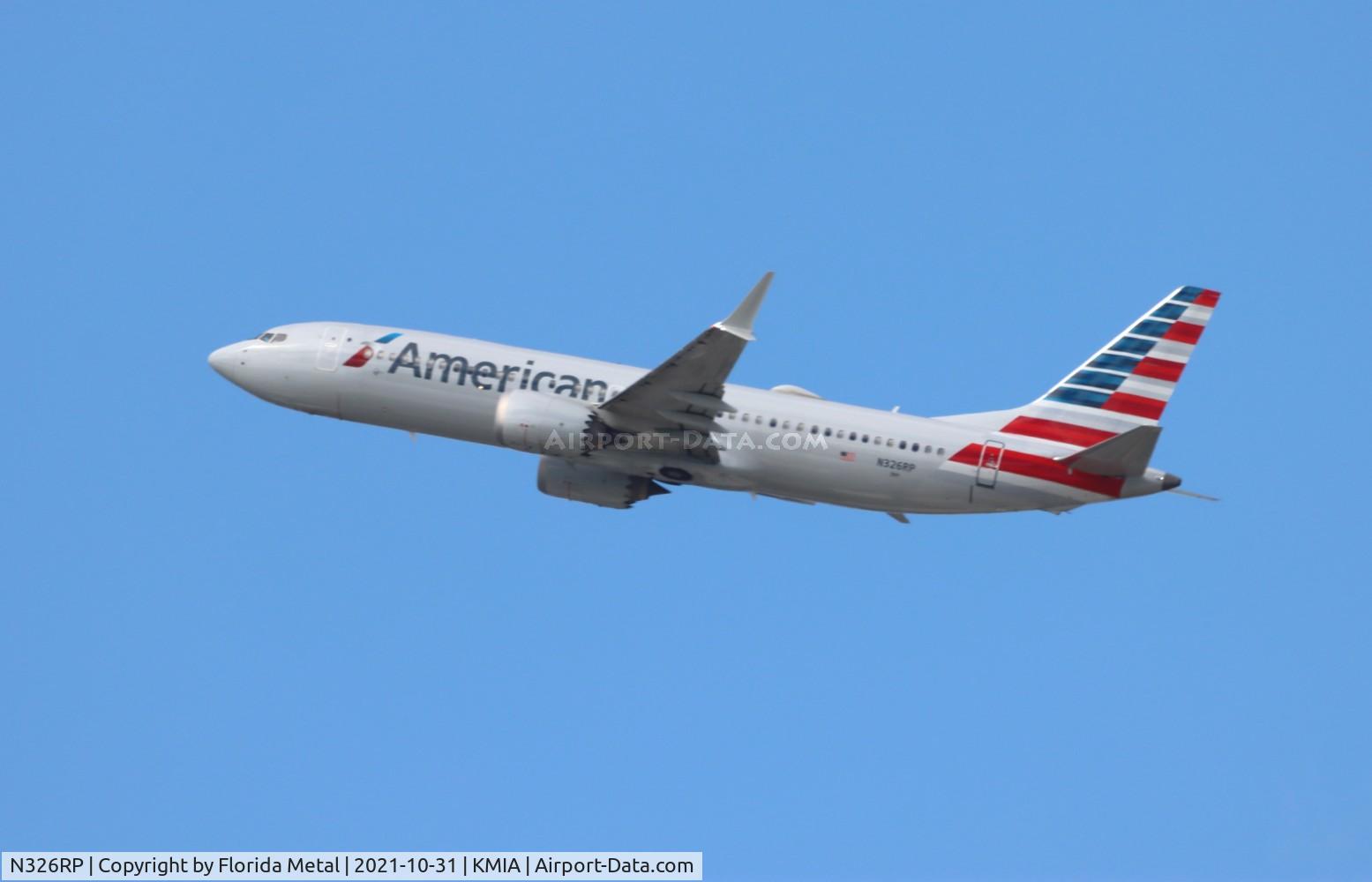 N326RP, 2018 Boeing 737-8 MAX C/N 44456, MIA 2021