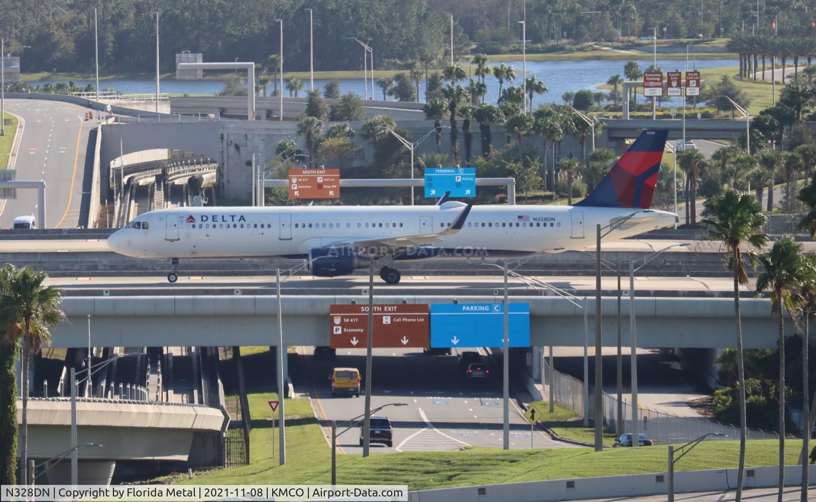 N328DN, 2017 Airbus A321-211 C/N 7840, MCO 2021