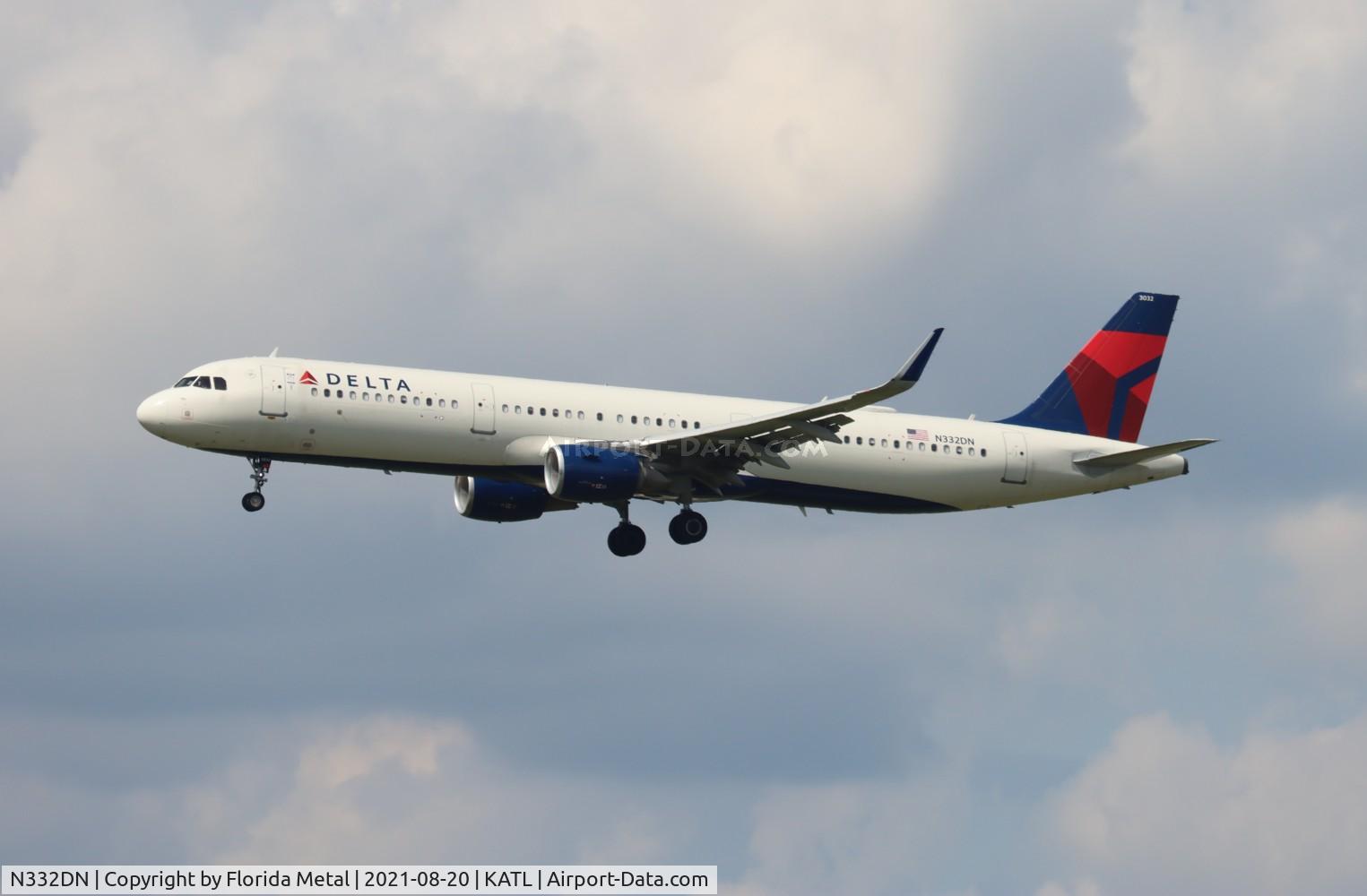 N332DN, 2017 Airbus A321-211 C/N 7973, ATL 2021