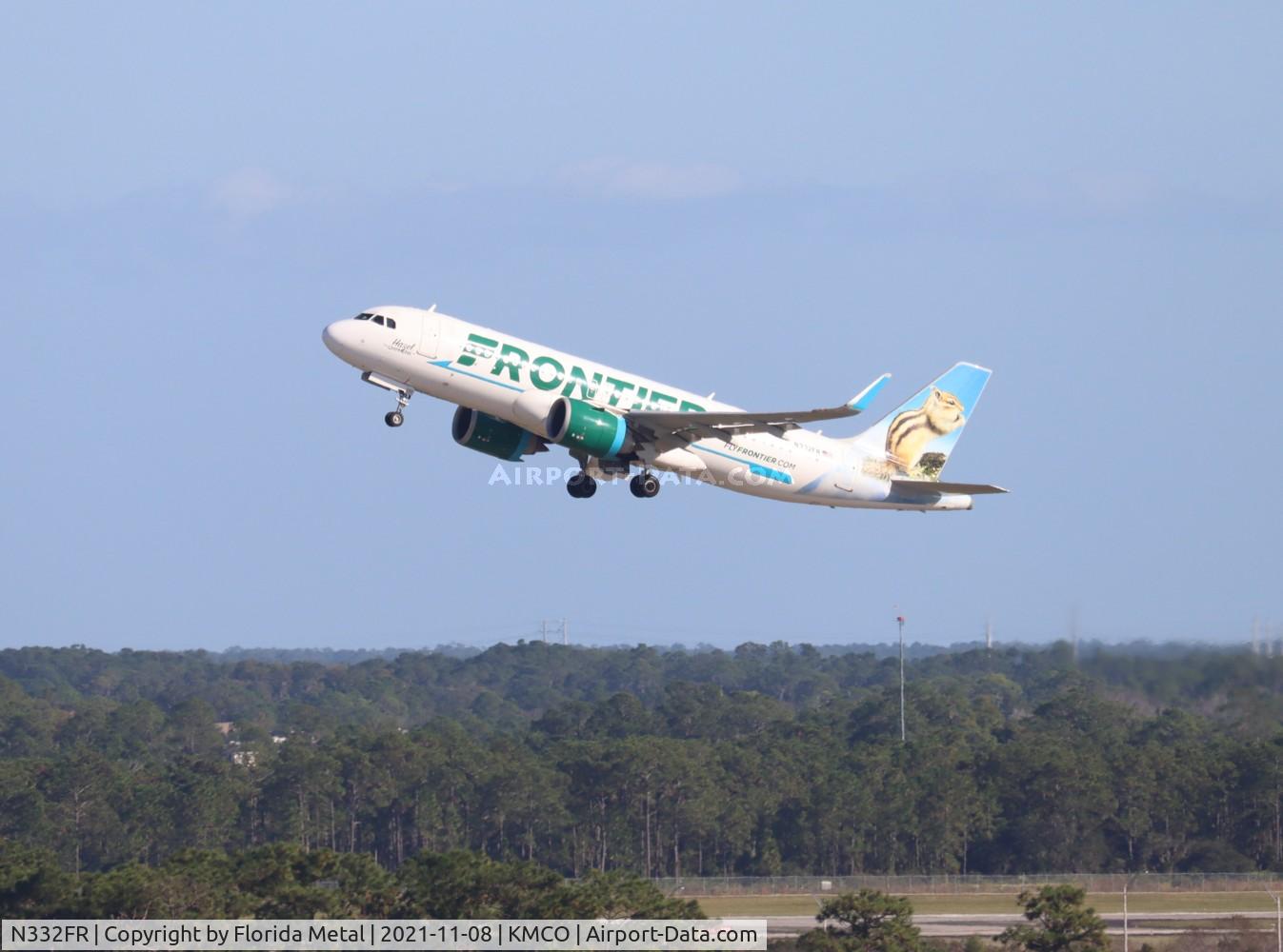 N332FR, 2018 Airbus A320-251N C/N 8307, MCO 2021