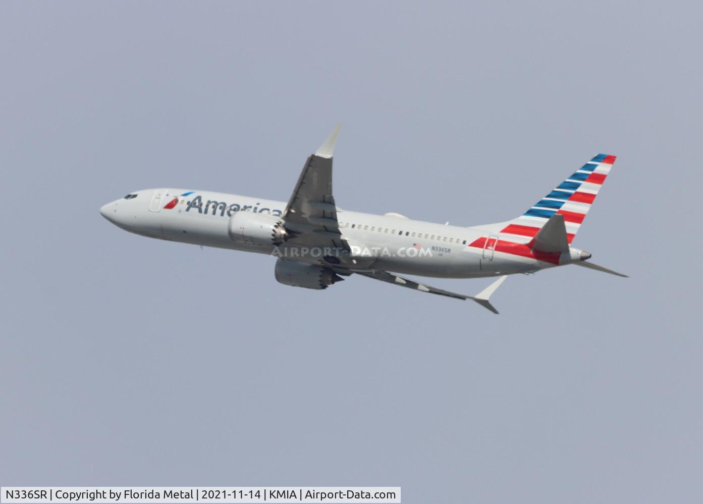 N336SR, 2021 Boeing 737-8 MAX C/N 44482, MIA 2021