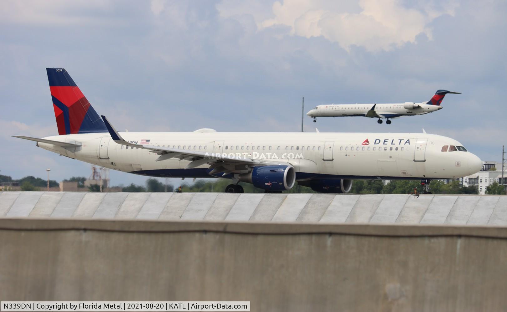 N339DN, 2018 Airbus A321-211 C/N 8128, ATL 2021